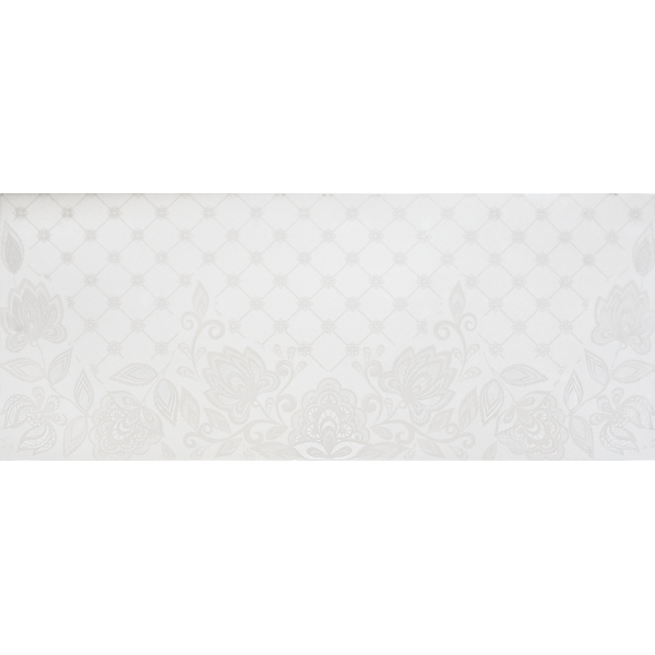 Декор керамический настенный "Glance light" 01 250*600мм, глянцевый, белый