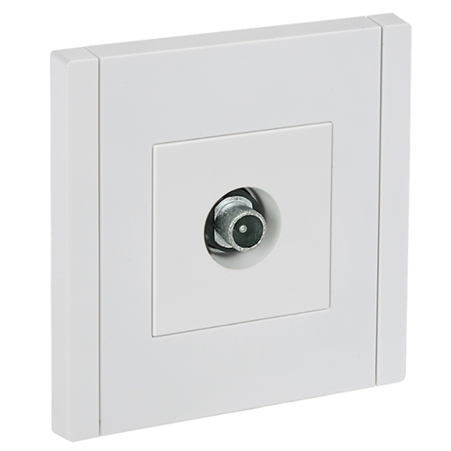 Розетка ТВ проходная "FORTE&PIANO" с/п, FP229 бел. IEK