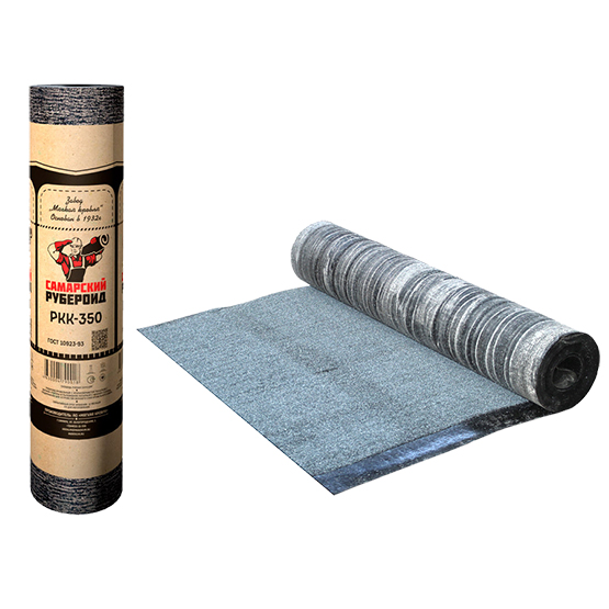 Рубероид РКК-350 1*10м с крошкой "Мягкая кровля"