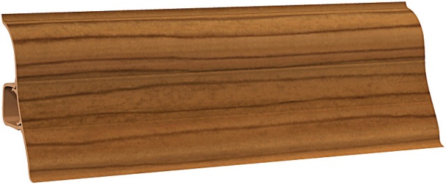 Плинтус "Вишня деревенская-50", кабель-канал, мягкий край, 50*2500мм