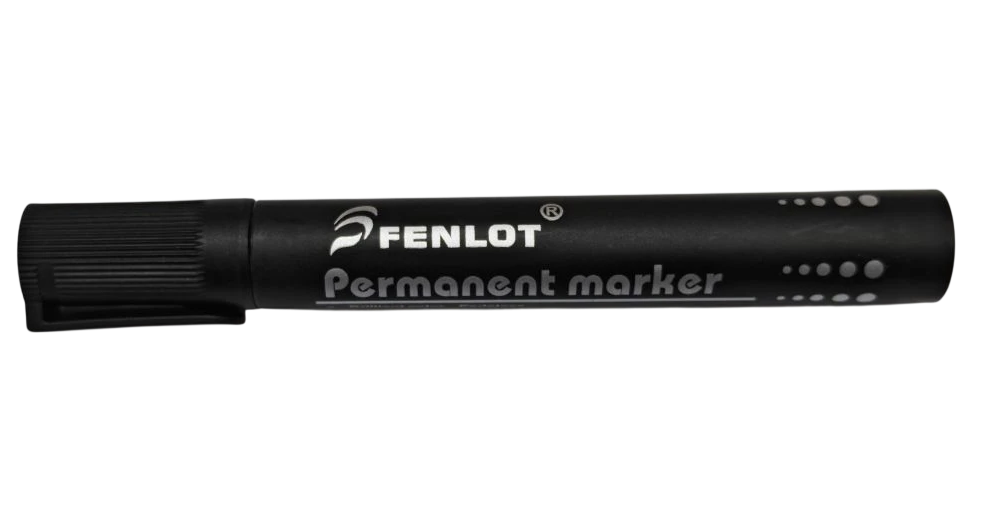 Маркер перманентный черный, 1-3мм