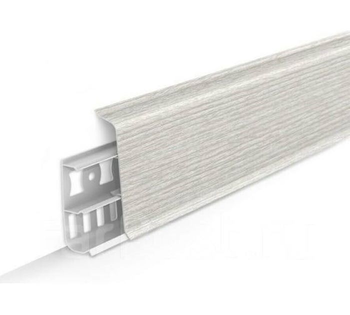 Плинтус "Клен северный", кабель-канал, мягкий край, 70*2200мм