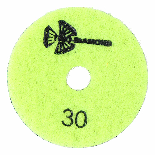 Алмазный гибкий шлифовальный круг "Черепашка" 50мм, № 30 (сухая шлифовка)