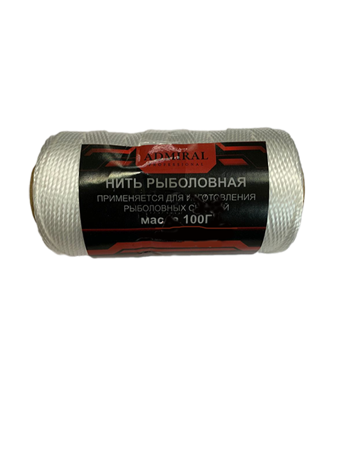 Нить рыболовная "ADMIRAL Professional", капронованная 125м*1мм,