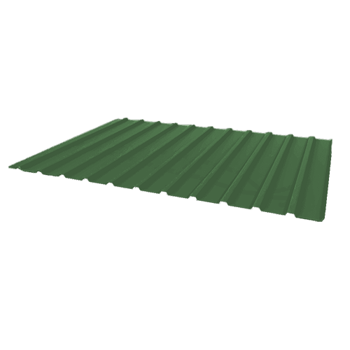 Профнастил С-10 оцинкованный зеленый мох 6000*1138*0,45мм, RALL6005, 6,828м2