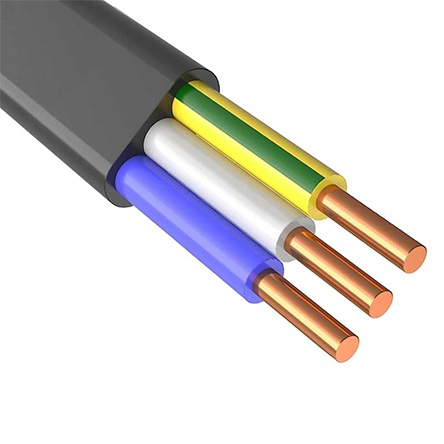 Кабель медный ВВГп-нгLS 3*6,0мм2 (ГОСТ)