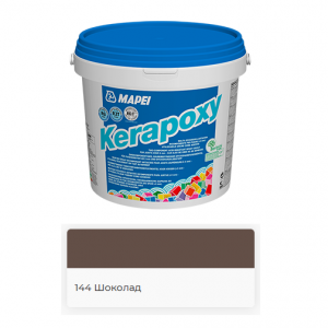 Затирка водоотталкивающая &quot;Mapei Kerapoxy 144&quot;, 2кг, &quot;шоколад&quot; эпоксидная