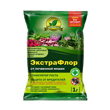 Экстрафлор от почвенной мошки 1 гр. (биопрепарат на основе растительных экстрактов) (1/25)