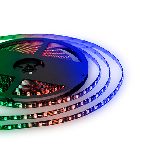 Лента светодиодная 10-102, 5050SMD, 24В, 10метров, 14,4Вт/м, IP65, RGB, с аксессуарами