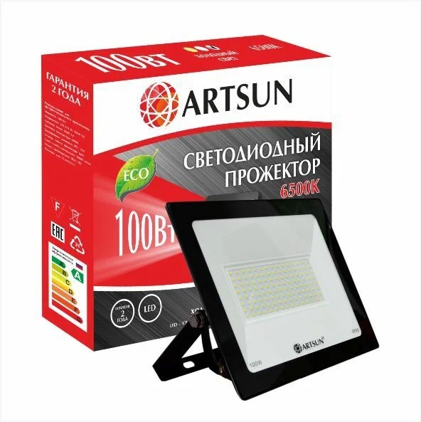 Прожектор светодиодный &quot;ARTSUN&quot; 100Вт 6400К холодный белый 8000Лм 220В