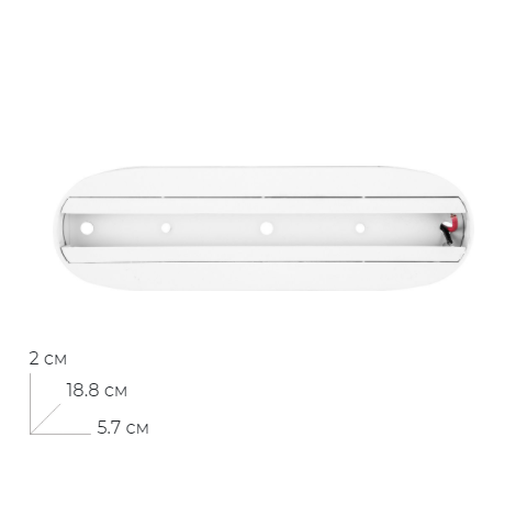 Крепление стационарное "CAB1001" (шинопровод) для трекового светильника, белый, кроме AL103 30Вт и AL104