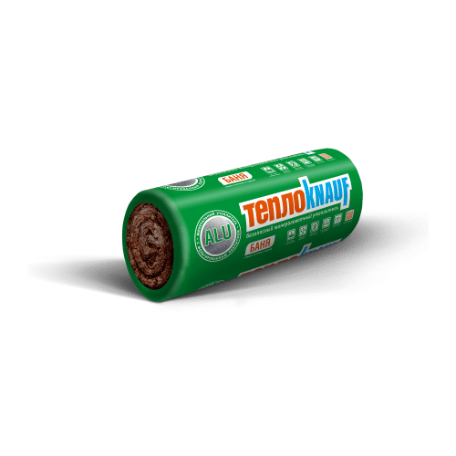 Утеплитель Knauf ТеплоKnauf BANYA TR040 ALUM 12500*1200*50мм, 15м2, 0,75м3, 1 плита