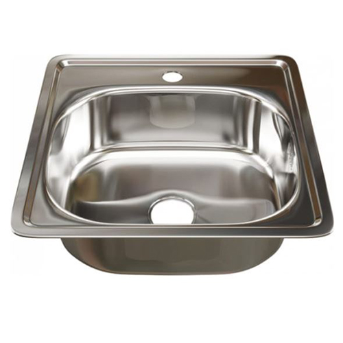 Мойка нержавеющая врезная 480*480*160*0,6мм "Melana", с выпуском 3 1/2, с сифоном