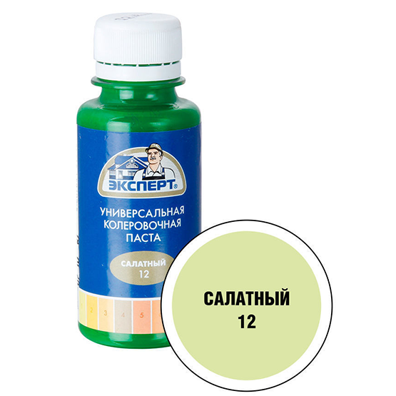 Паста колерная универсальная "Эксперт", 100мл, "Салатный"