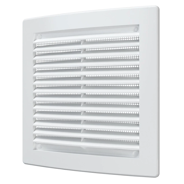 Решетка пластиковая вентиляционная 150*150, белая