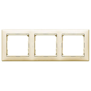 Рамка 3-ая, "Valena Legrand", кремовая, горизонтальная