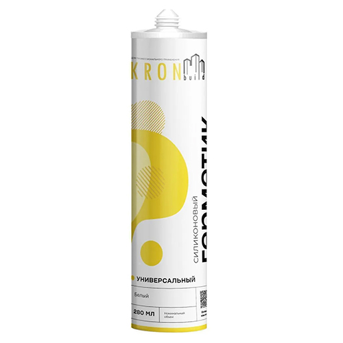 Герметик силиконовый универсальный "KRONbuild", 280мл, прозрачный