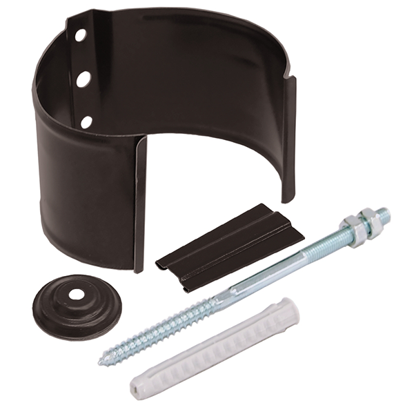 Металлический кронштейн трубы на кирпич "Шоколад" "Grand Line" d=100