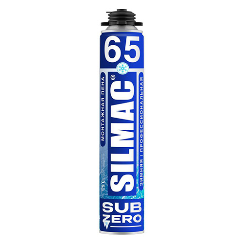 Пена монтажная профессиональная зимняя "SILMAC Professional SUB ZERO 65", 850мл