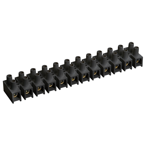 Зажим винтовой &quot;ИЭК&quot; ЗВИ-80 н/г, 10-25mm2, 12пар, черные