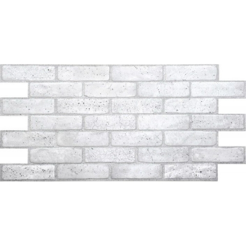 Панель ПВХ Кирпич старый серый, 1,025*495мм