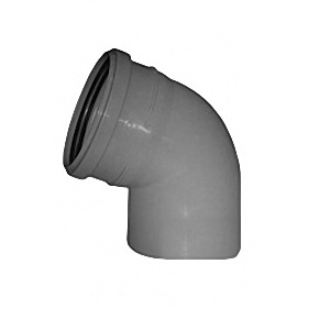 Отвод для внутренней канализации d110 67°