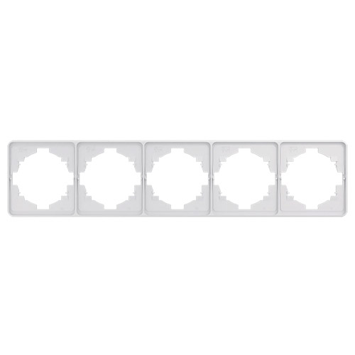 Рамка 5-постовая, ROUND перламутр