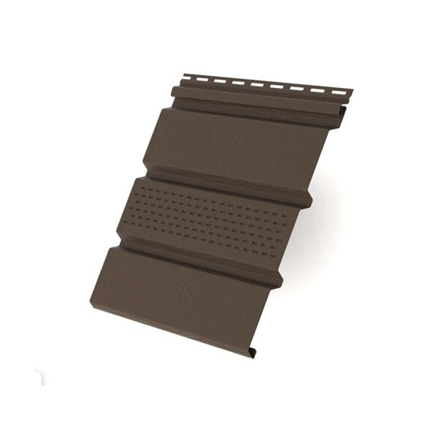 Софит Т4 частично перфорированный "Grand Line Standart" 3000*285(245)мм, коричневый