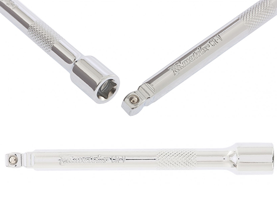 Удлинитель, 100мм 1/4" SrV, полированный хром, для работ в труднодоступных местах