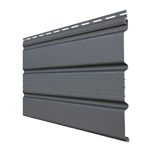 Софит Т4 частично перфорированный "Grand Line Acryl" 3000*285(245)мм, графит