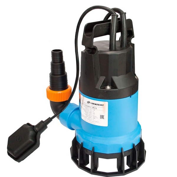 Насос погружной фекальный 330/12, напор 12м, расход 330 л/м, мощность 1200Вт максимальная глубина погружения 8м "Джилекс"