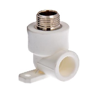 Угольник комбинированный "TIM" с наружной резьбой PPR L(М)W 20*1/2н c креплением