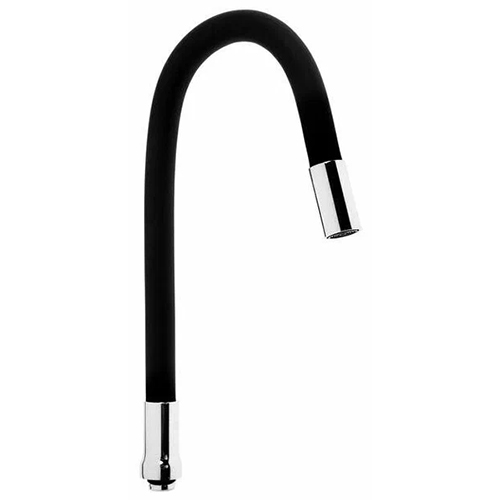 Гибкий излив "Tim" силикон черный