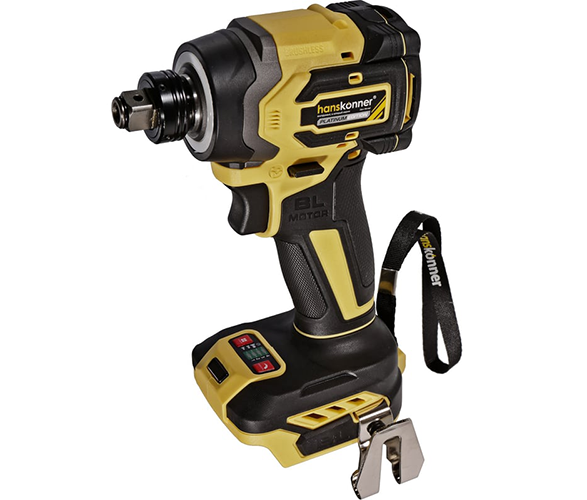 Винтоверт ударный б/щ "Hanskonner" PLATINUM, HCD20280BLW 18В, 1BatterySystem, 2в1, 280Нм, без АКБ и ЗУ