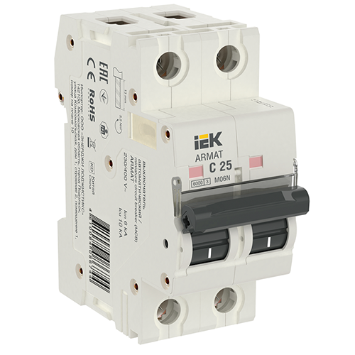ARMAT Автоматический выключатель M06N 2P C 25А IEK