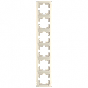 Рамка 6-ая, "Carmen Viko", кремовая, вертикальная