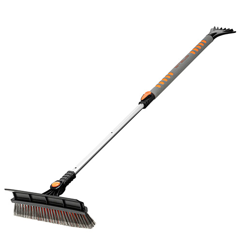 Щетка автомобильная для уборки снега со скребком "Stels", телескопическая ручка 900-1300мм