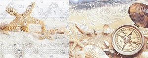 Декор керамический настенный &quot;Caliza&quot; Beige Mare 2 201*505мм