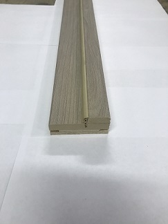 Стойка дверной коробкис уплотнителем прямая , 70*2070*30мм телескопическая, ПВХ - &quot;Ясень шимо&quot; Принцип