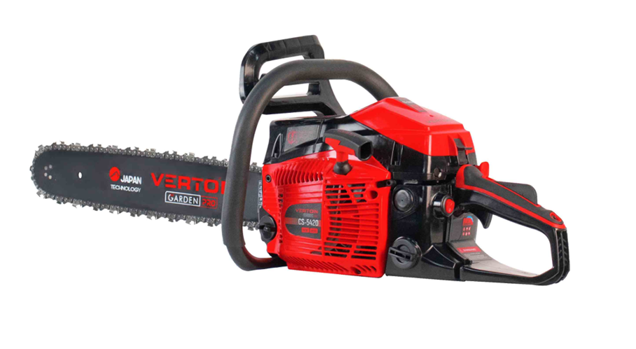 Пила бензиновая Verton Garden Pro CS-5420 (мощн.54 см.куб.,V двиг.3,4 л.с,дл.шины 50см/20&quot;, шаг цепи 0,325,ширина паза1,5,кол-во звеньев 76)