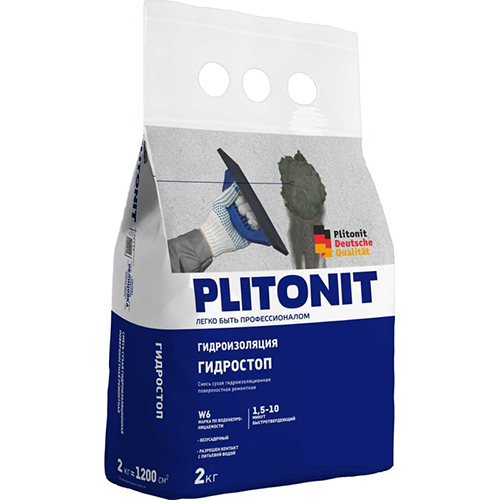 Смесь для ликвидации протечек воды "Плитонит АкваБарьер ГидроСтоп", 2кг
