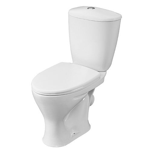 Унитаз-компакт &quot;Версия&quot; косой выпуск, нижняя подводка  с крышкой