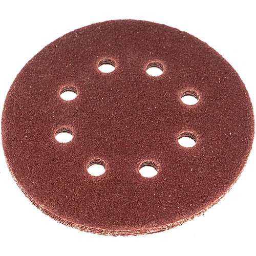 Круг шлифовальный 9010-1258-120 Sturm! "под липучку", D125мм, зерн. 120, 8 отв., 5 штук.