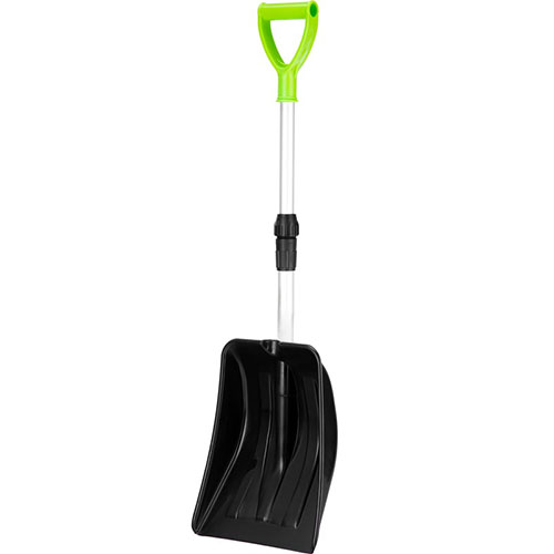 Лопата снеговая пласт. 260*340*720-915мм, телескопический черенок, Palisade Base