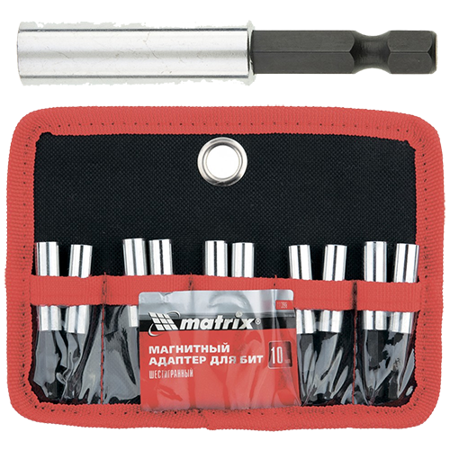 Набор Адаптер для бит магнитный шестигранный  "Matrix" 10шт