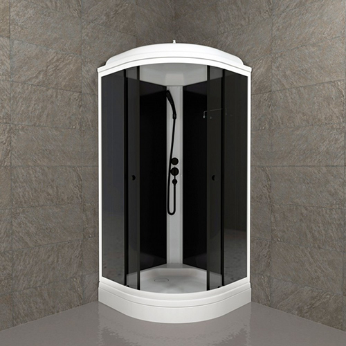 Душевая кабина "Тритон" "Грэй-Блэк", 900*900мм, низкий поддон, тонированные стекла