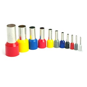 Наконечник штыревой втулочный изолированный НШВИ 1,0-8 "КВТ", сечение: 1,0 мм2, длина: 8мм, манжета: красный ПВХ 100шт