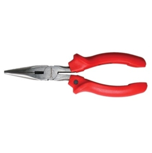 Длинногубцы "Matrix" прямые "Econom" 180мм, пластмассовые ручки!!!