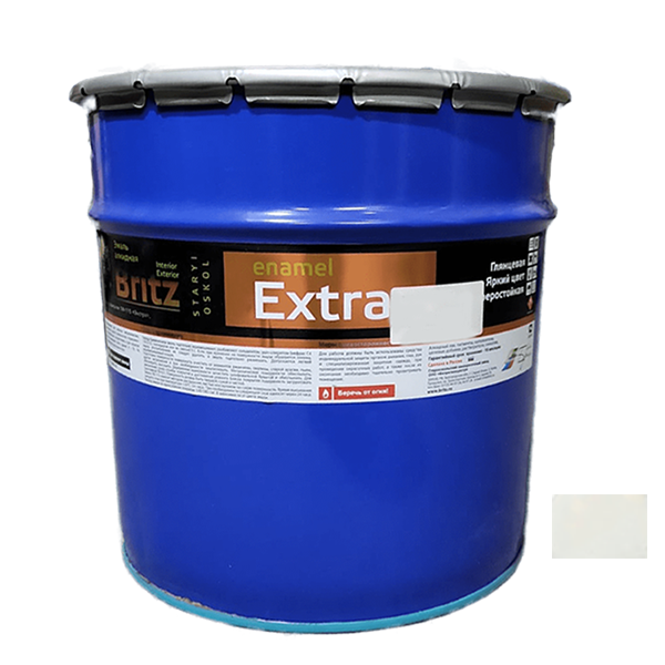 Эмаль белая матовая ПФ-115 ГОСТ "Бриц", 20кг