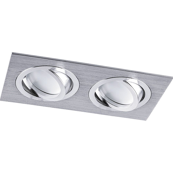 Светильник потолочный встраив. MR16 G5.3, "DL2802" хром, поворотный 92*175мм "Feron"